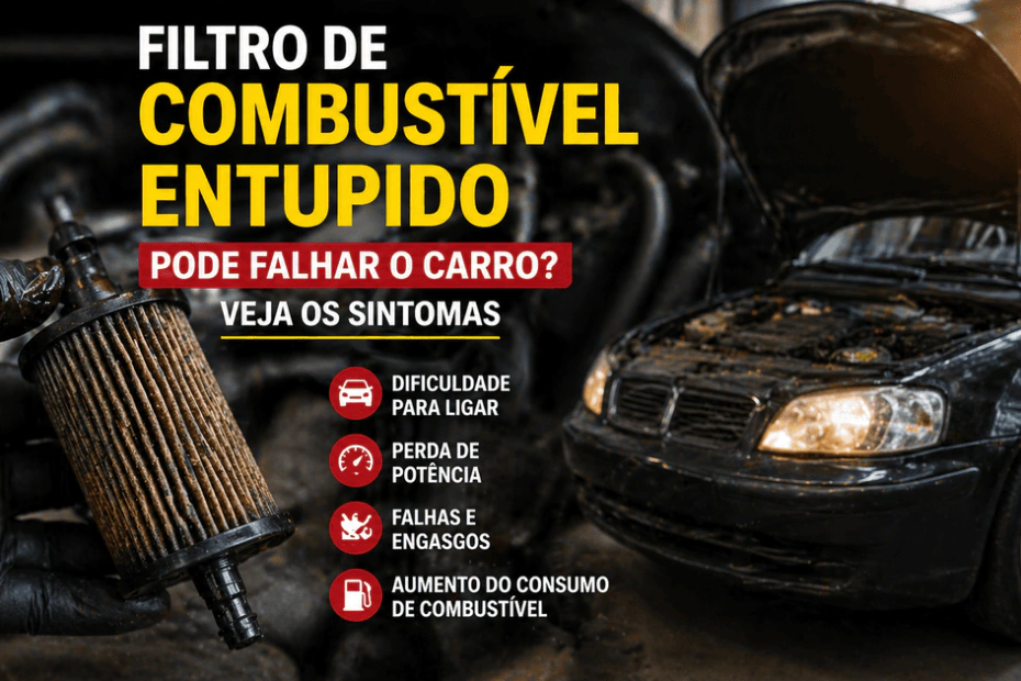 Filtro de Combustível Entupido Pode Falhar o Carro