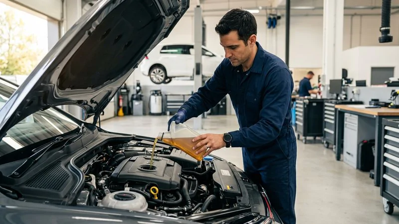 Troca de óleo de motor e filtros para veículos multimarcas na oficina Flafersa